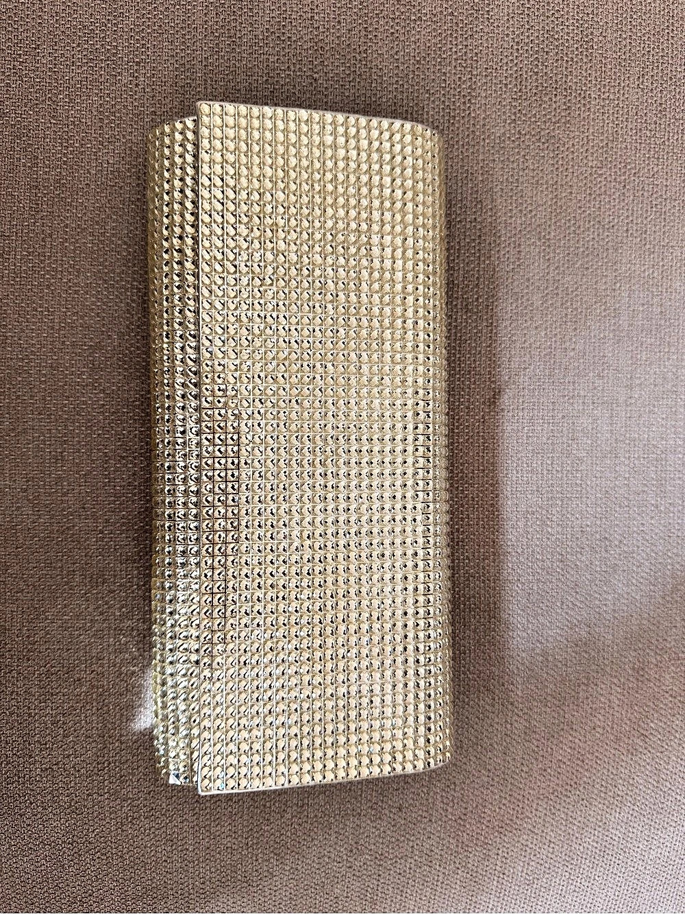 ALDO Fahari Clutch Metallic Gold
